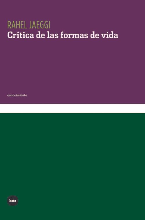 CRITICA DE LAS FORMAS DE VIDA