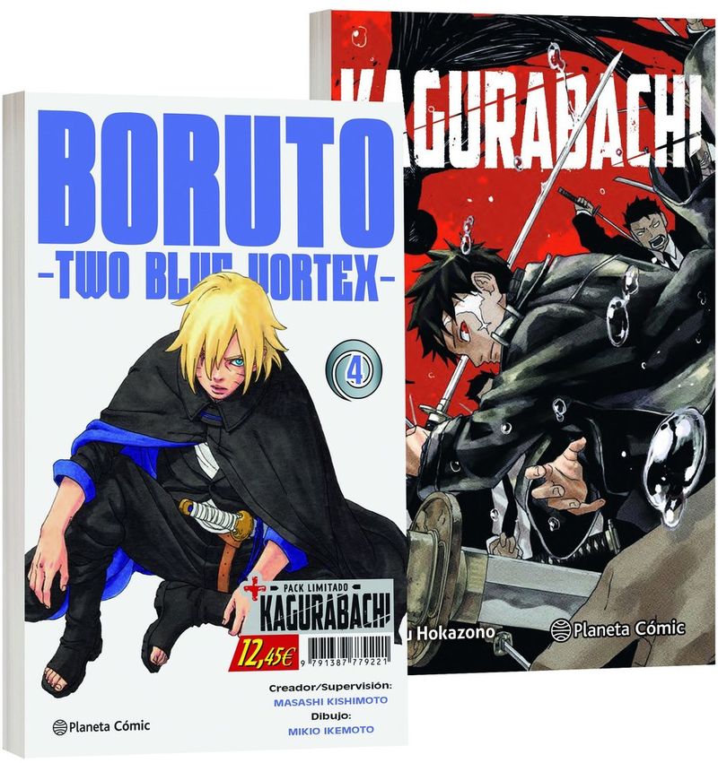 BORUTO TWO BLUE VORTEX Nº 04  KAGURABACHI Nº 01 PACK ESPECIAL