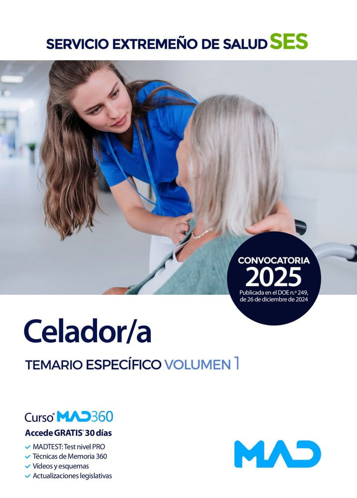 Celadora temario especifico volumen 1 extremadura