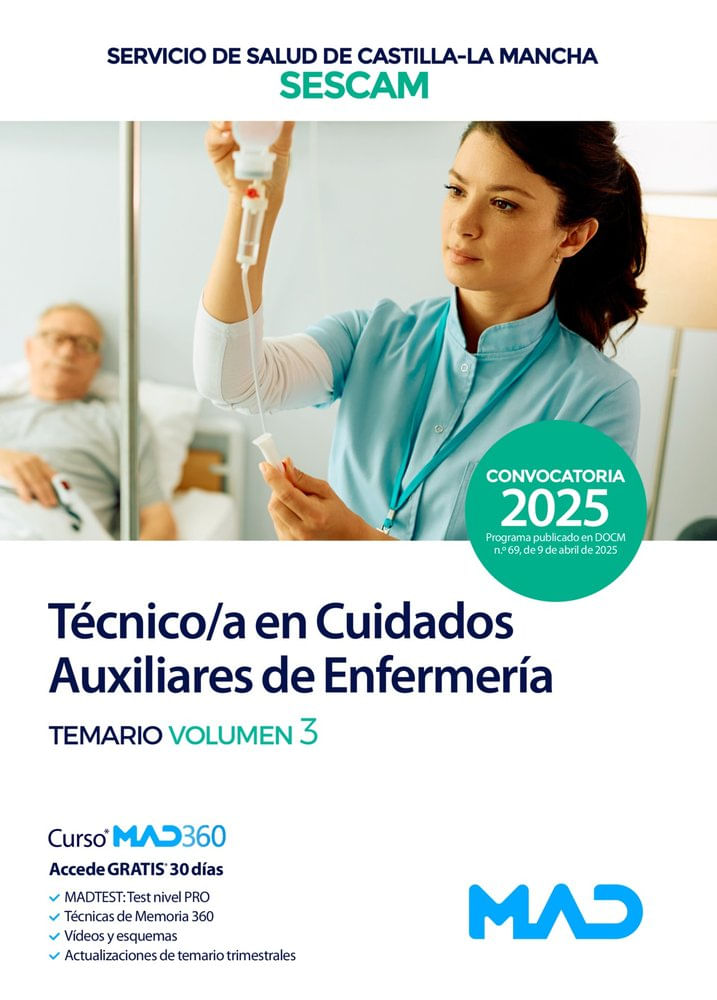 TEMARIO VOLUMEN 3 TECNICOA EN CUIDADOS AUXILIARES DE ENFERMERIA
