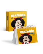 MAFALDA 2026 CALENDARIO ESCRITORIO AMARILLO CON CAJA