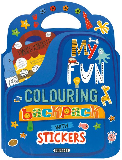 MY FUN COLOURING BACKPACK WITH STICKERS