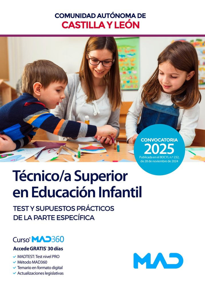 TEST Y SUPUESTOS PRACTICOS PARTE ESPECIFICA TECNICOA SUPERIOR EN EDUCACION INFA