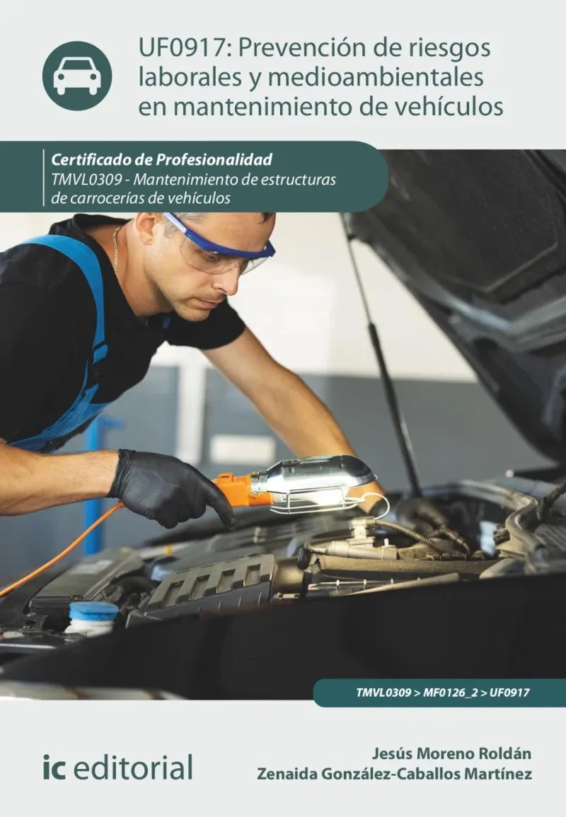 Prevencion de riesgos laborales y medioambientales en mantenimiento de vehiculos TMVL0309