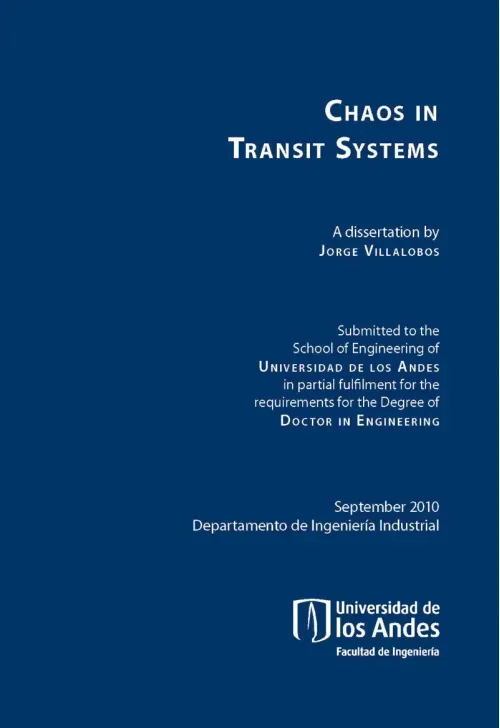 Chaos in Transit Systems