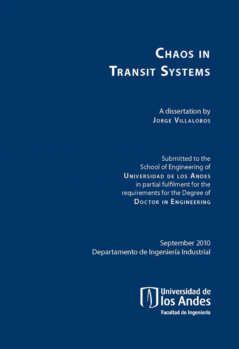 Chaos in Transit Systems