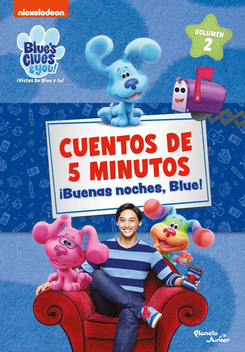 Las pistas de Blue y tu Cuentos de 5 minutos Buenas noches Blue