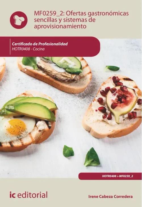Ofertas gastronomicas sencillas y sistemas de aprovisionamiento HOTR0408
