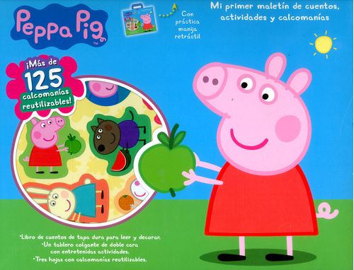 Peppa Pig Mi primer maletín de cuentos actividades y calcomanías