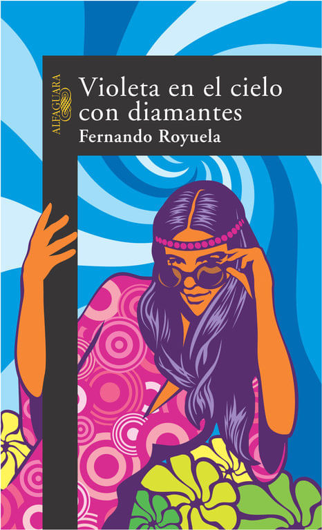 Violeta en el cielo con diamantes