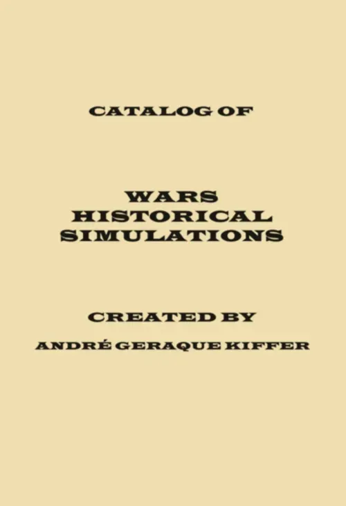 Catalog Of Wars Historical Simulations Created By
