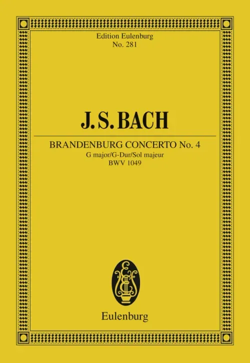 Brandenburg Concerto No 4 G major