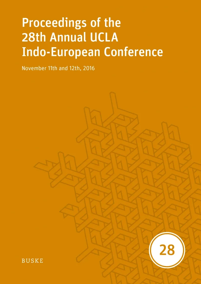 Proceedings of the 28th Annual UCLA Indo-European Conference