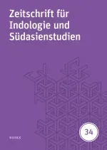 Zeitschrift fur Indologie und Sudasienstudien Band 34 2017