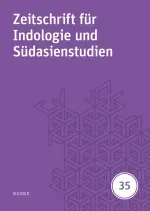 Zeitschrift fur Indologie und Sudasienstudien Band 35 2018
