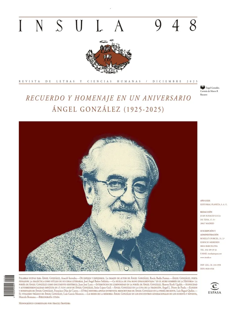Recuerdo y homenaje en un aniversario Angel Gonzalez 1925-2025