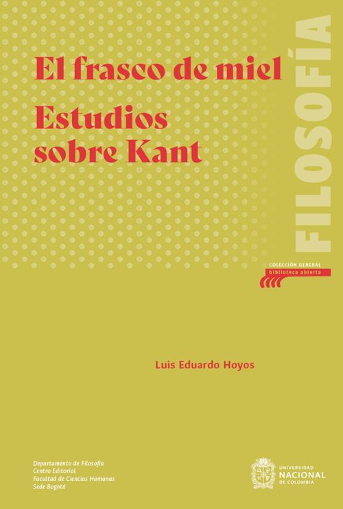 El frasco de miel Estudios sobre Kant