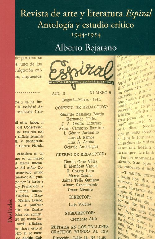 Revista de arte y literatura Espiral antología y estudios crítico 1944 1954