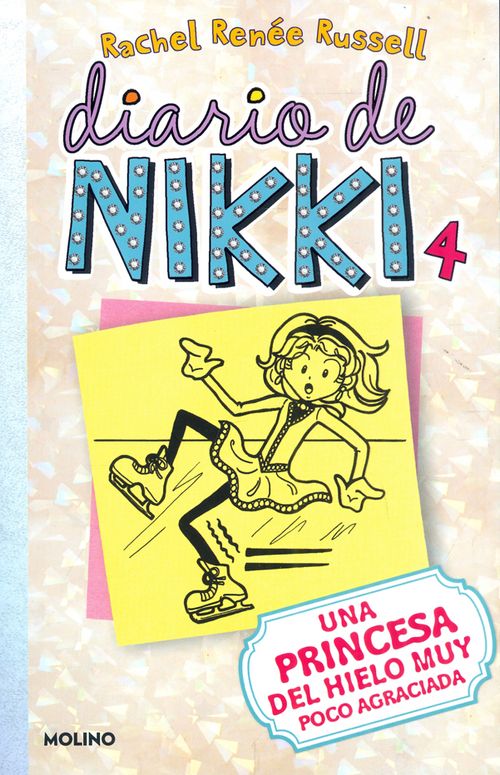 Una patinadora sobre hielo algo torpe