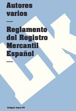 Reglamento del Registro Mercantil Espanol
