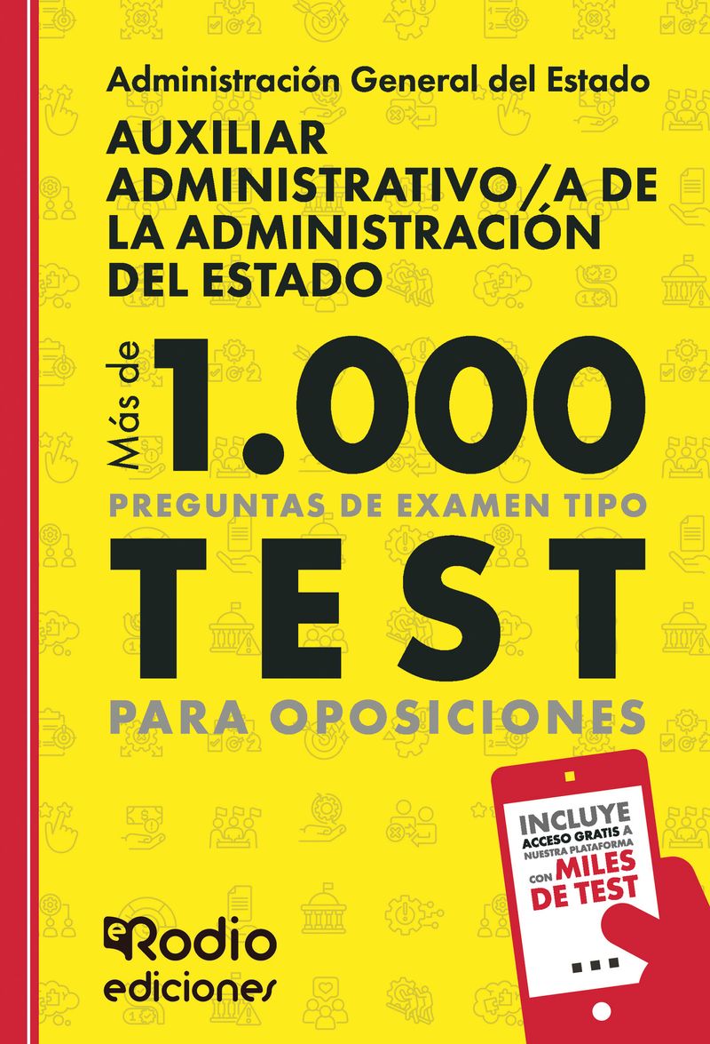 Auxiliar Administrativoa de la Administraci243n del Estado M225s de 1000 preguntas de examen tipo te