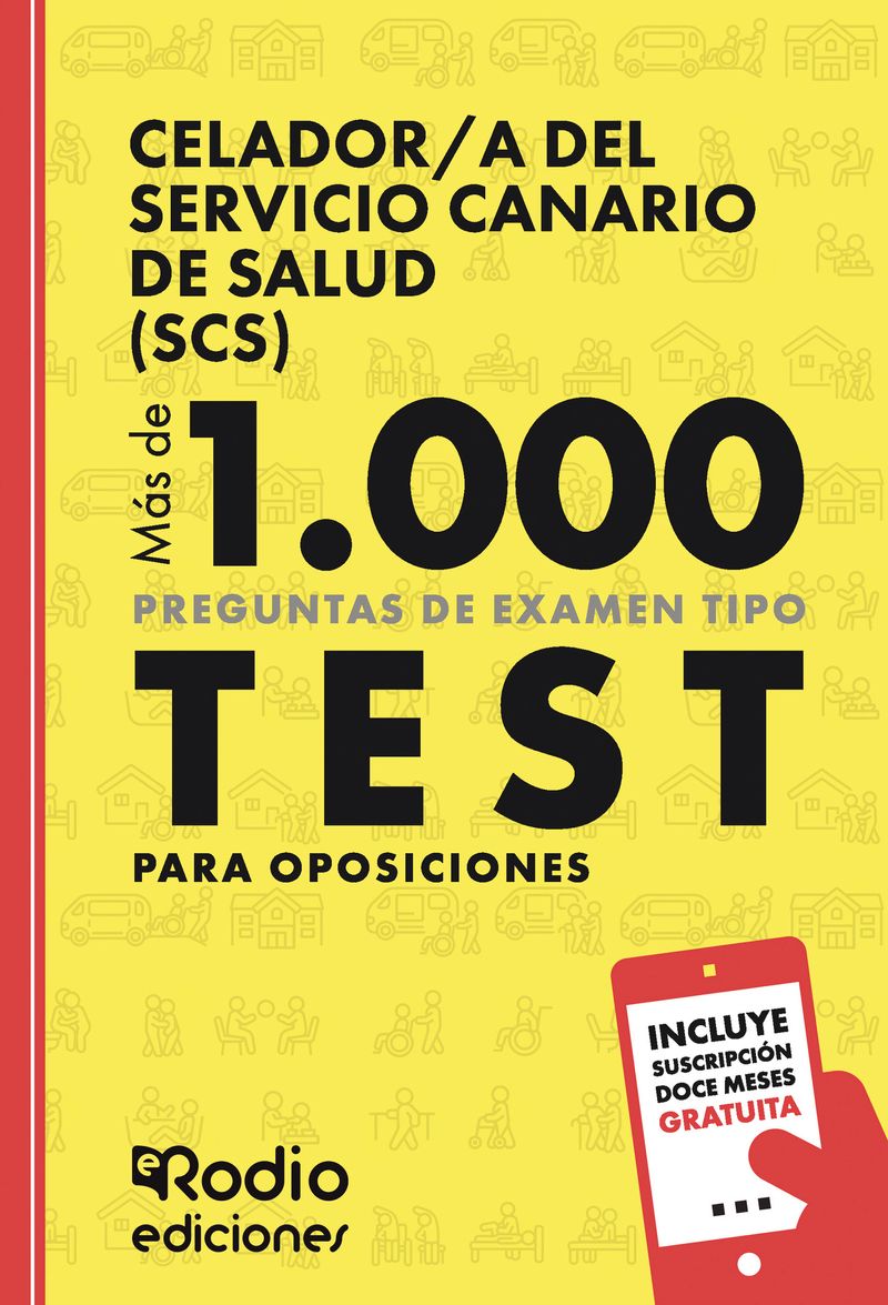 Celadora del Servicio Canario de Salud SCS M225s de 1000 preguntas de examen tipo test para oposicio