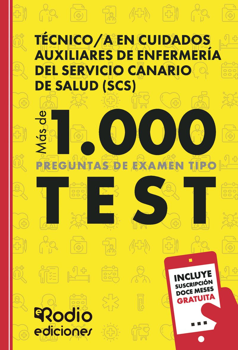 T233cnicoa en Cuidados Auxiliares de Enfermer237a del Servicio Canario de Salud SCS  M225s de 1000 p