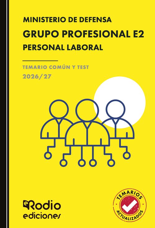 GRUPO PROFESIONAL E2 Personal Laboral Ministerio de Defensa TEMARIO COM218N Y TEST 202627
