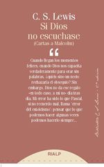 Si Dios no escuchase