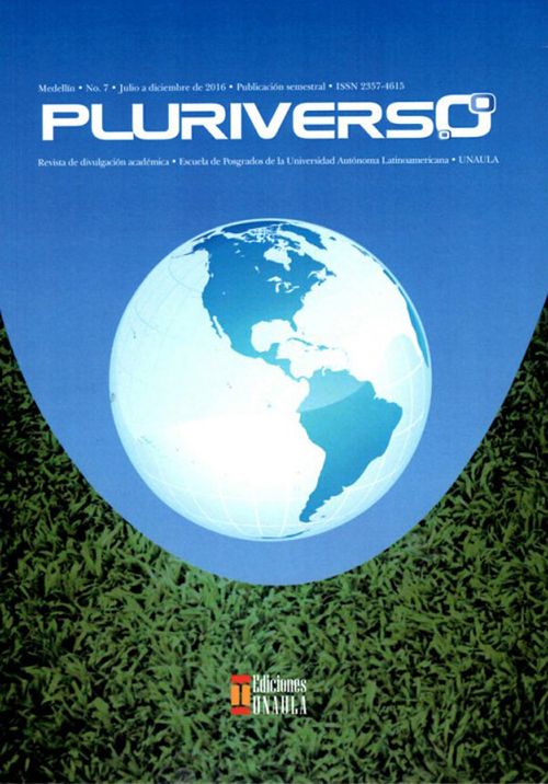 Pluriverso No 7 Julio a Diciembre de 2016