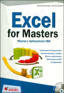 Excel for masters macros y aplicaciones VBA Incluye CD