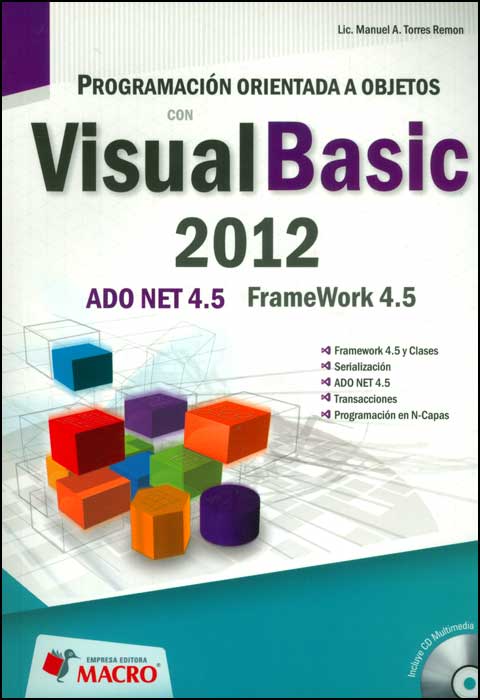 Programación orientada a objetos con Visual Basic 2012 Incluye CD