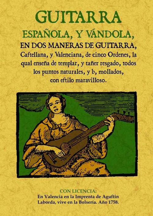 Guitarra española y vandola en dos maneras de guitarra castellana y valenciana