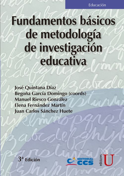 Fundamentos básicos de metodología de investigación educativa 3ª Edición