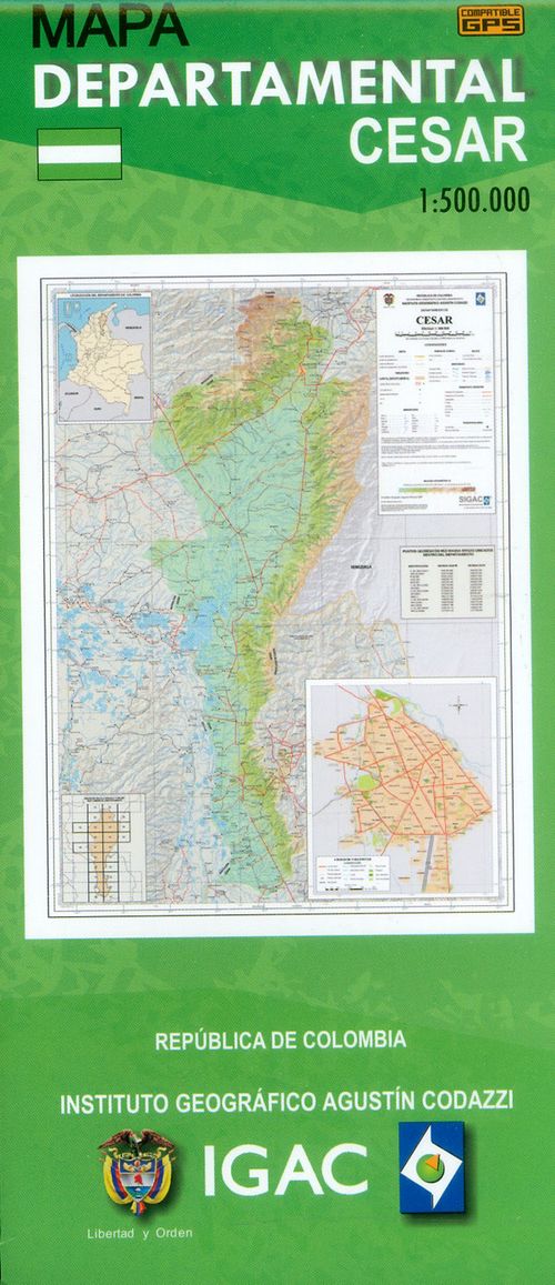 Mapa departamental de Cesar