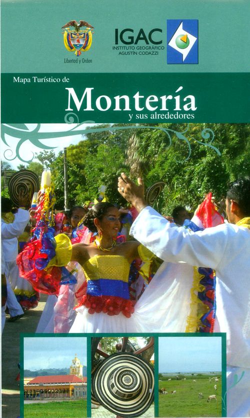 Mapa turístico de Montería y sus alrededores