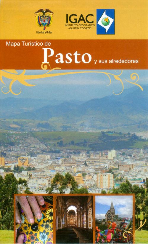 Mapa turístico de Pasto y sus alrededores