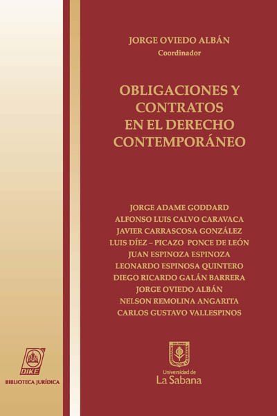 Obligaciones y contratos en el derecho contemporáneo