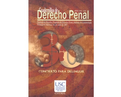 Concierto para delinquir Cuadernillos de Derecho Penal No 36